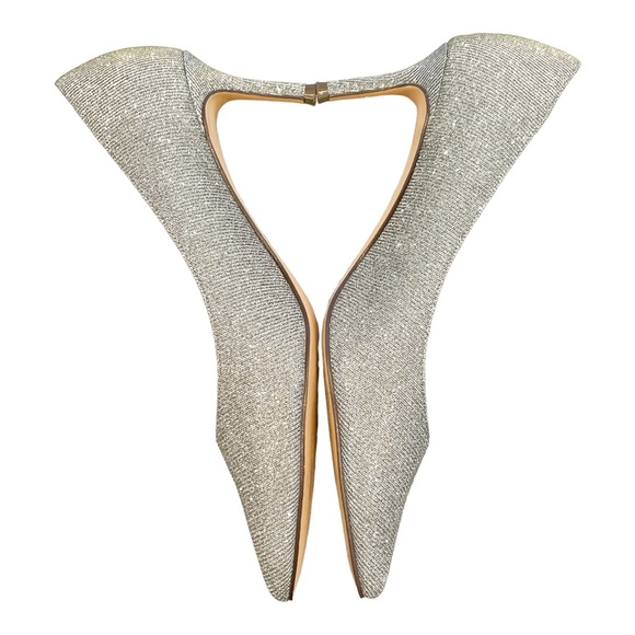 NINA Women's Nina60 Pointy Toe Dress Pumps in Steel Luna Shine - Size 8 W - Picture 3 of 7